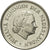 Moneda, Países Bajos, Juliana, 25 Cents, 1967, MBC, Níquel, KM:183
