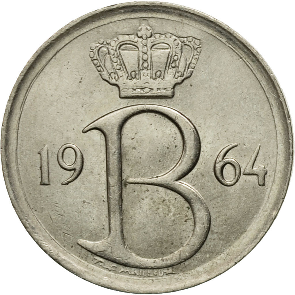 Monnaie, Belgique, 25 Centimes, 1964, Bruxelles, TTB+, Copper-nickel, KM:154.1