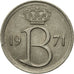 Münze, Belgien, 25 Centimes, 1971, Brussels, SS, Copper-nickel, KM:153.1