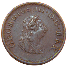 Ireland, 1/2 Penny, 1805, KM #19, EF(40-45), Bronze, 8.40