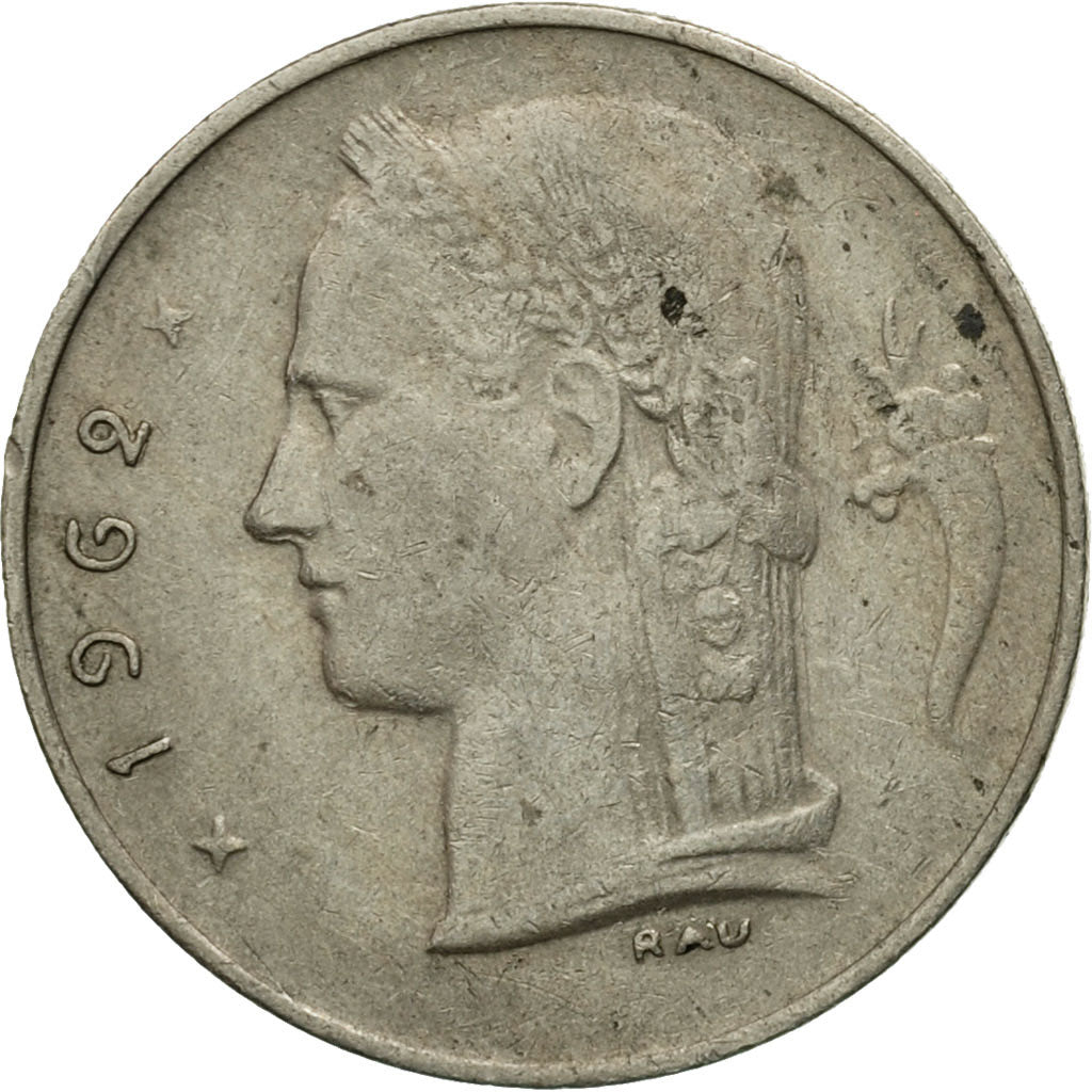 Coin, Belgium, Franc, 1962, VF(30-35), Copper-nickel, KM:142.1