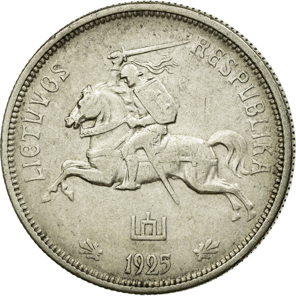 Coin, Lithuania, 5 Litai, 1925, King's Norton, EF(40-45), Silver, KM:78