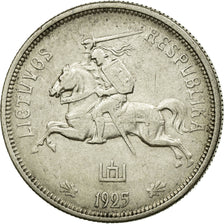 Monnaie, Lithuania, 5 Litai, 1925, King's Norton, TTB, Argent, KM:78