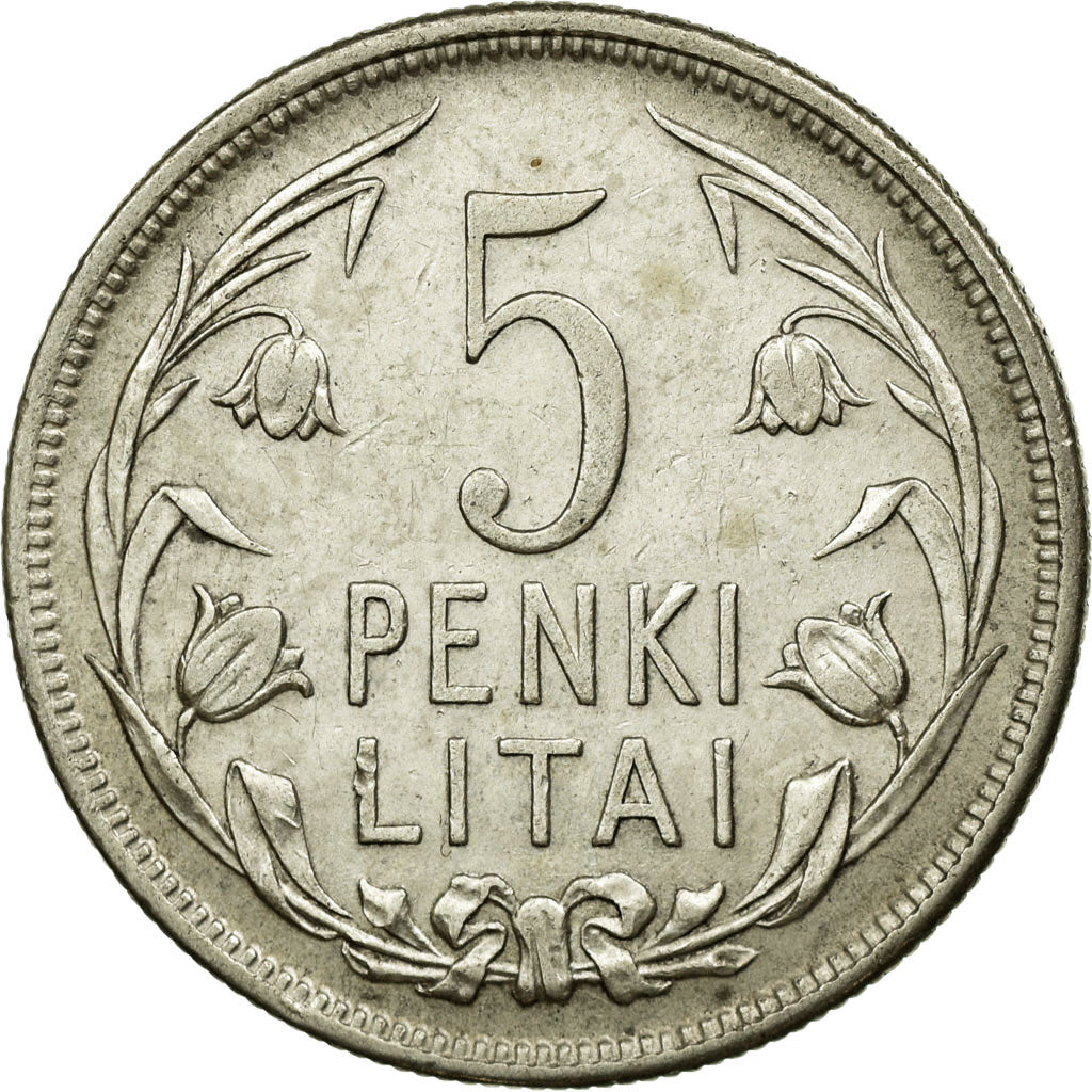 Coin, Lithuania, 5 Litai, 1925, King's Norton, EF(40-45), Silver, KM:78