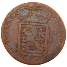Luxembourg, 1 Sol, 1786, Brussels, KM #11, VF(30-35), Bronze, 13.20