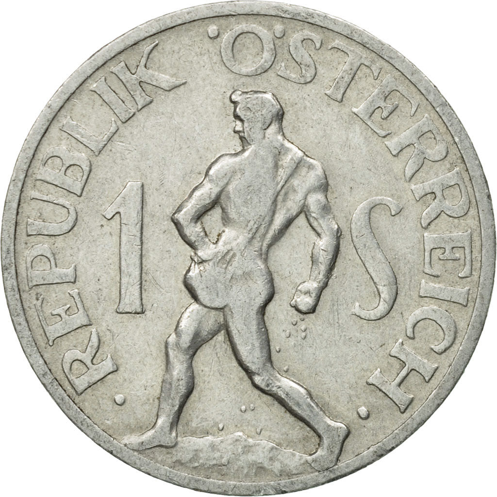 Coin, Austria, Schilling, 1947, AU(55-58), Aluminum, KM:2871