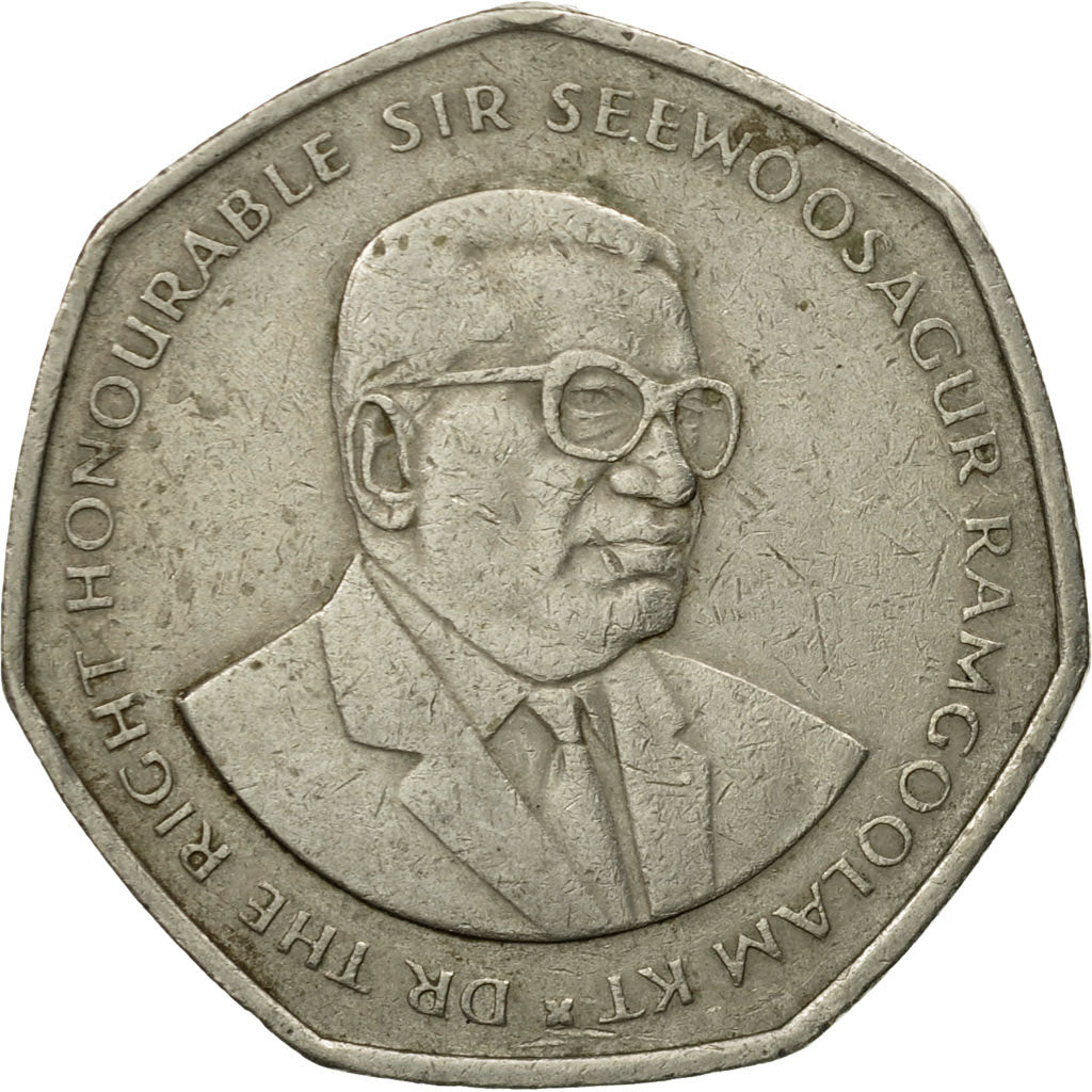 Moneda, Mauricio, 10 Rupees, 1997, MBC, Cobre - níquel, KM:61