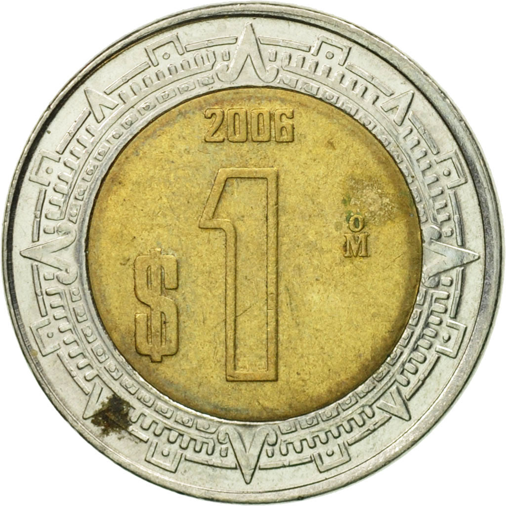Münze, Mexiko, Peso, 2006, Mexico City, SS, Bi-Metallic, KM:603