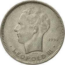 Belgium, 5 Francs, 5 Frank, 1936, AU(50-53), Nickel, KM:108