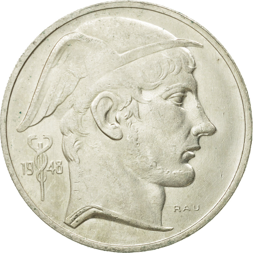 Monnaie, Belgique, 50 Francs, 50 Frank, 1948, TTB+, Argent, KM:136.1