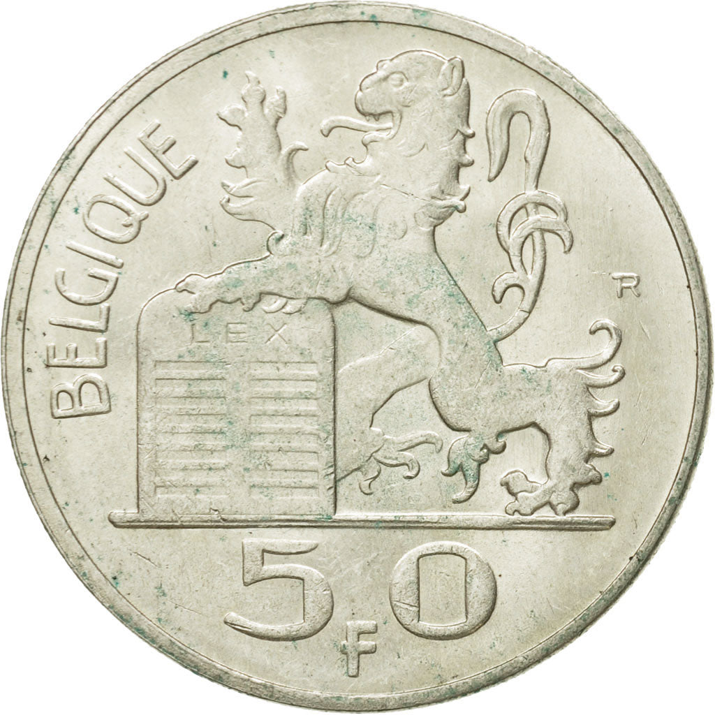 Monnaie, Belgique, 50 Francs, 50 Frank, 1948, TTB+, Argent, KM:136.1
