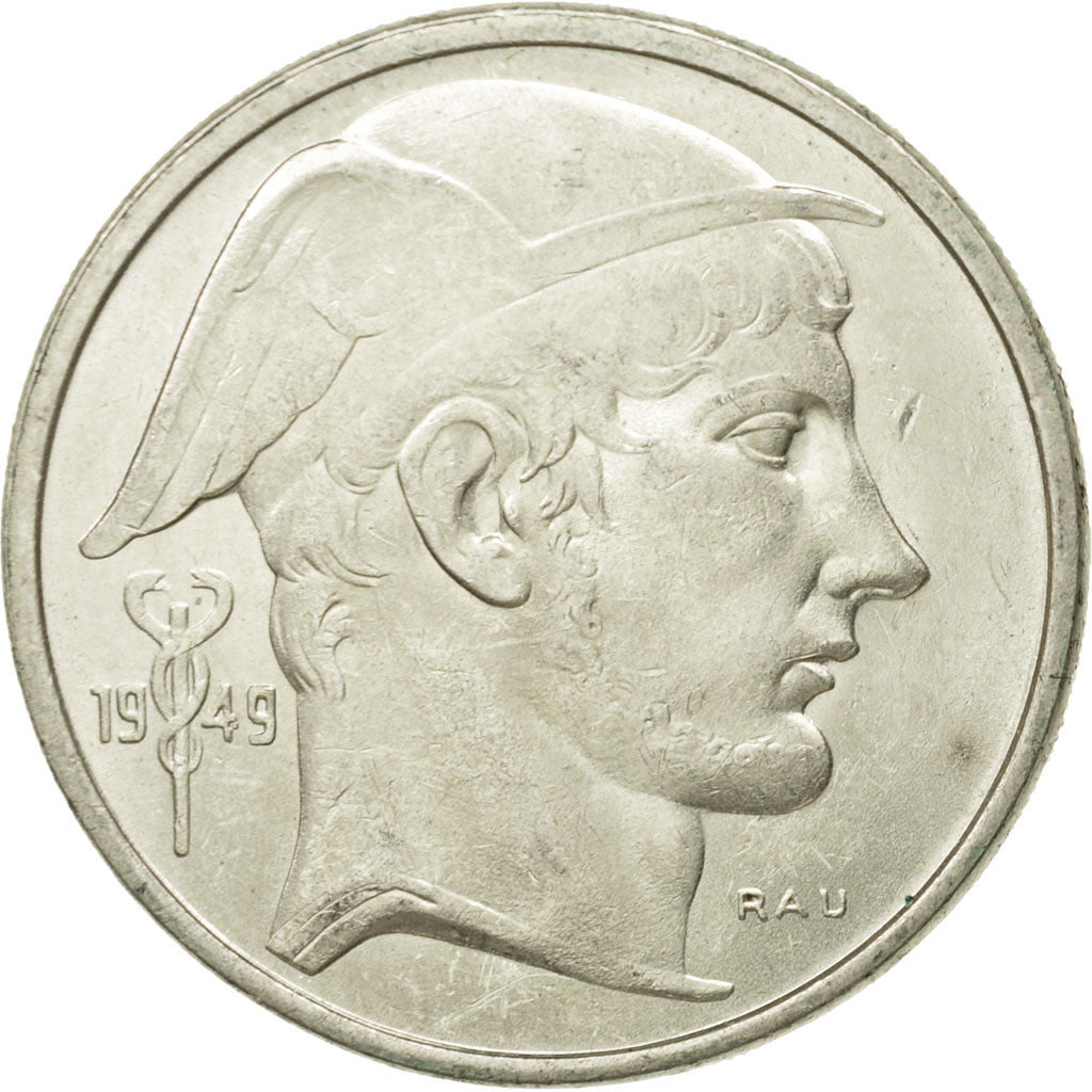 Moneta, Belgio, 50 Francs, 50 Frank, 1949, BB+, Argento, KM:136.1