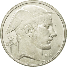 Coin, Belgium, 50 Francs, 50 Frank, 1949, AU(50-53), Silver, KM:136.1