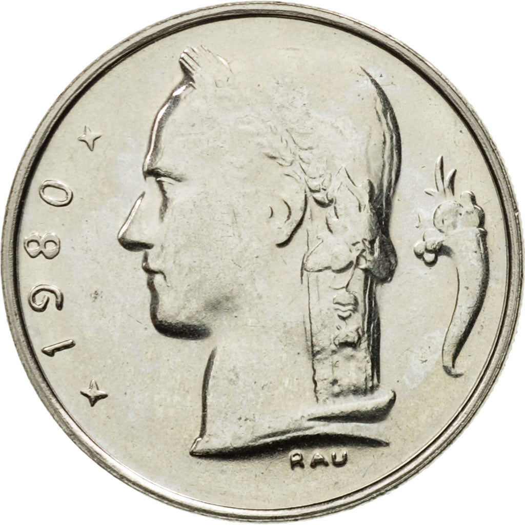 Coin, Belgium, Franc, 1980, AU(55-58), Copper-nickel, KM:142.1