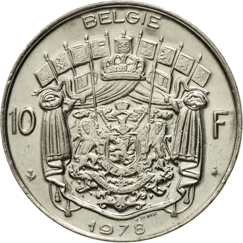 Coin, Belgium, 10 Francs, 10 Frank, 1978, Brussels, AU(50-53), Nickel, KM:156.1