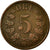 Coin, Norway, 5 Öre, 1876, EF(40-45), Bronze, KM:349