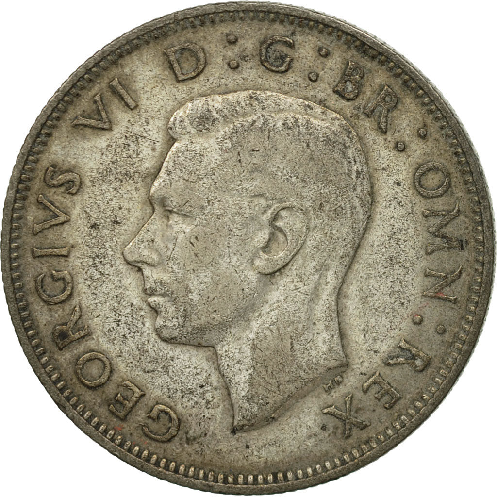 Coin, Great Britain, George VI, Florin, Two Shillings, 1938, EF(40-45), Silver