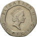 Moneta, Wielka Brytania, Elizabeth II, 20 Pence, 1990, EF(40-45), Miedź-Nikiel