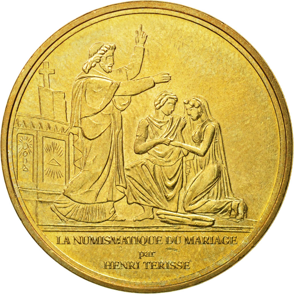 France, Token, Touristic token, Paris - Numismatique du Mariage, 2008, Monnaie