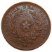 PARAGUAY, 2 Centesimos, 1870, KM #3, AU(50-53), Copper, 10.10