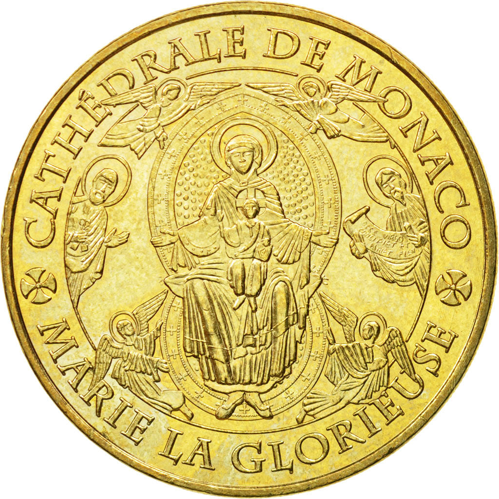 France, Jeton, Jeton Touristique, 98/ Cathédrale de Monaco - Marie La