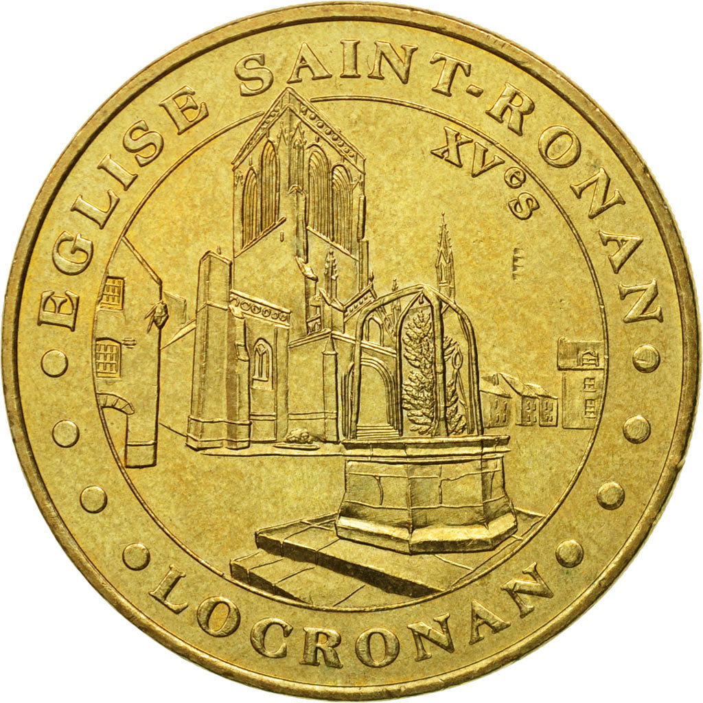 France, Token, Touristic token, Locronan - Eglise Saint Ronan, 2003, MDP