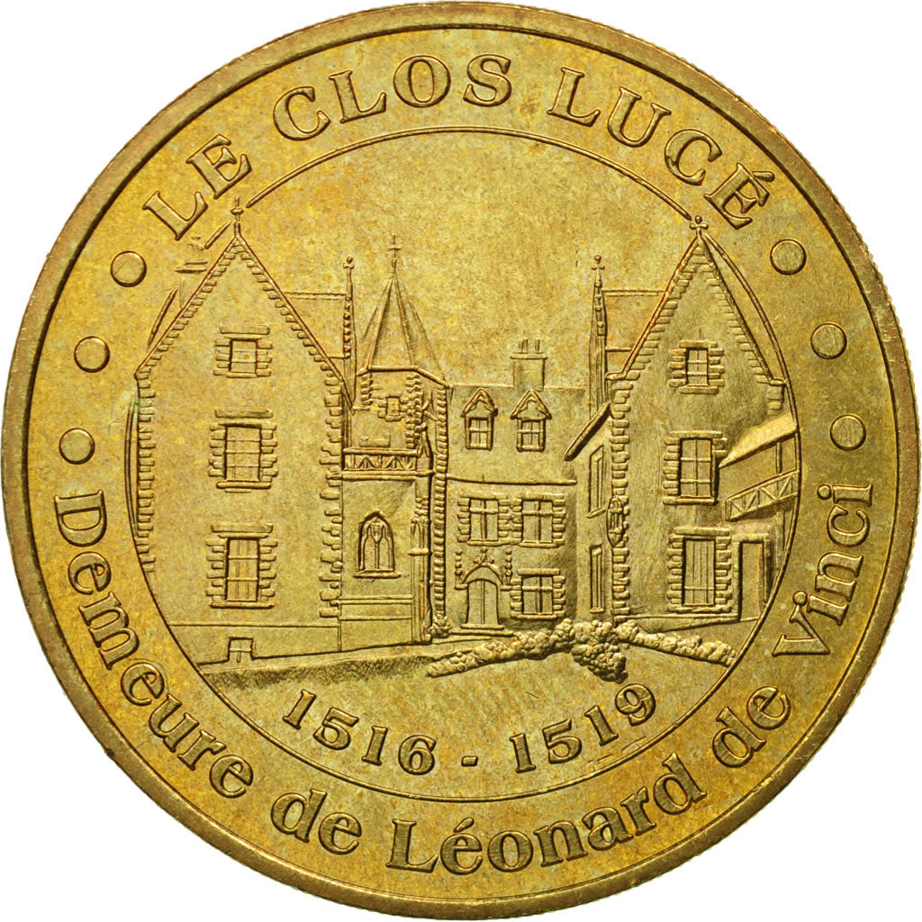Francja, Token, Żeton turystyczny, 37/ Clos Lucé - Amboise, 2004, MDP