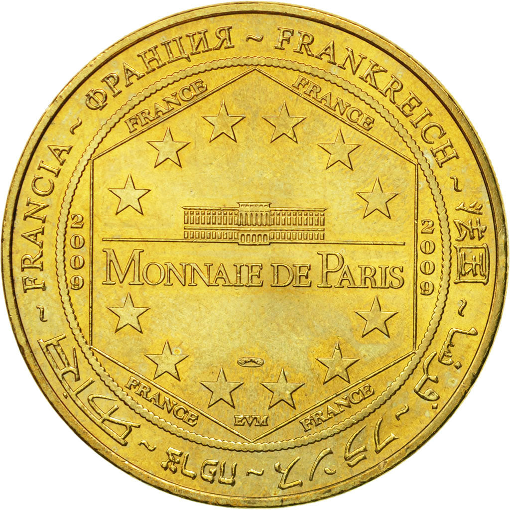 France, Token, Touristic token, 50/ Abbaye du Mont-Saint-Michel, 2009, MDP