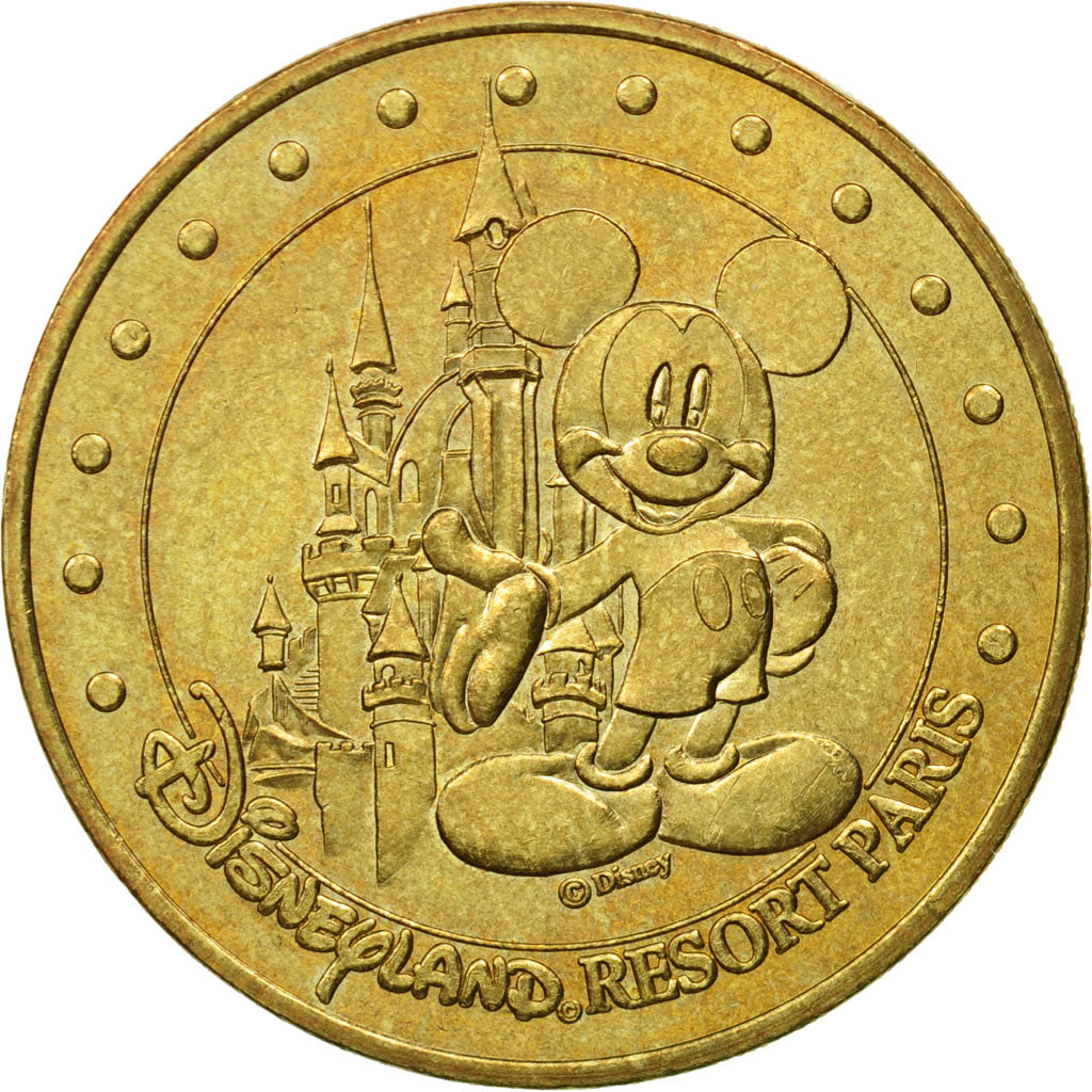 France, Jeton, Jeton Touristique, Disneyland n°1 - le château, 2003, MDP, TTB