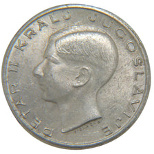 YUGOSLAVIA, 20 Dinara, 1938, KM #23, AU(55-58), Silver, 27, 9.00