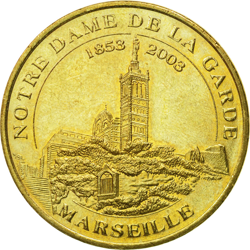 France, Token, Touristic token, Marseille - Notre Dame de la Garde n°2, 2005