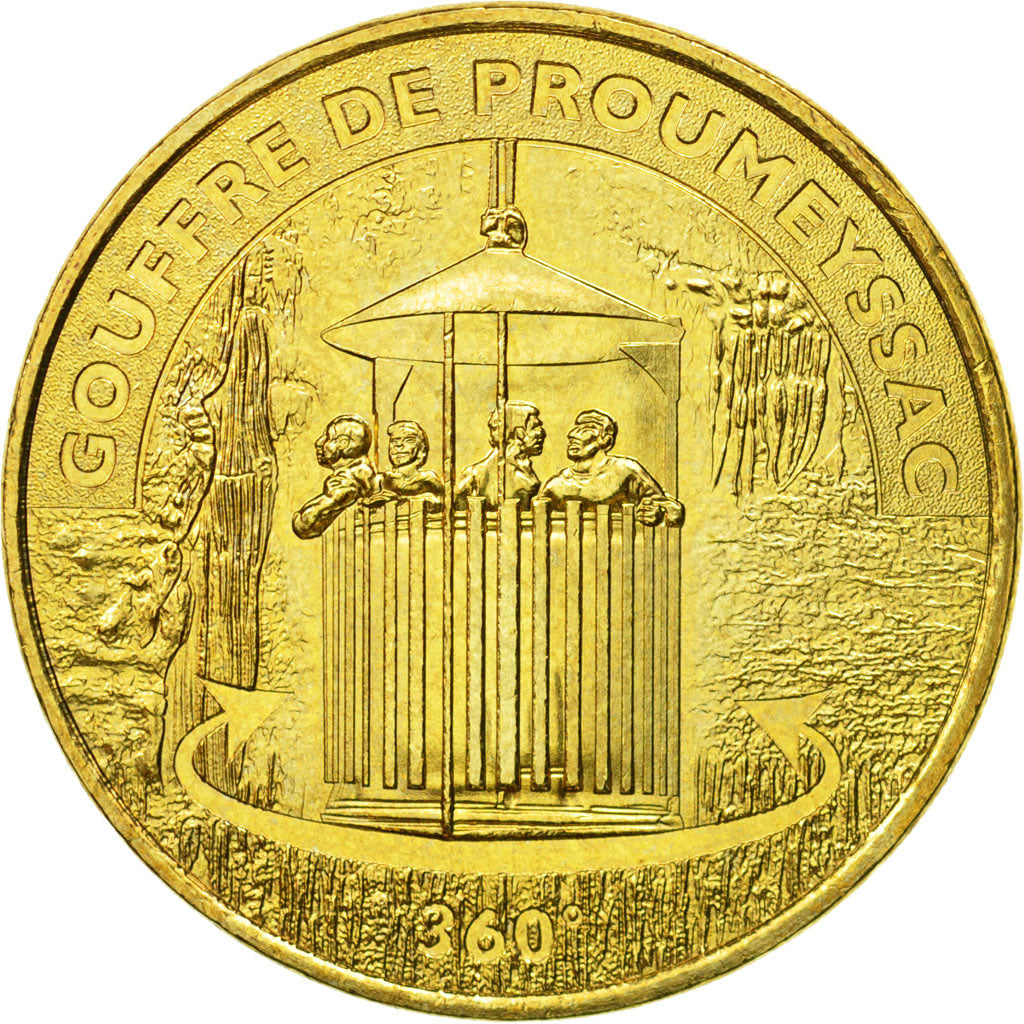 Frankreich, Token, Touristic token, Audrix - Gouffre de Proumeyssac n° 3, 2012