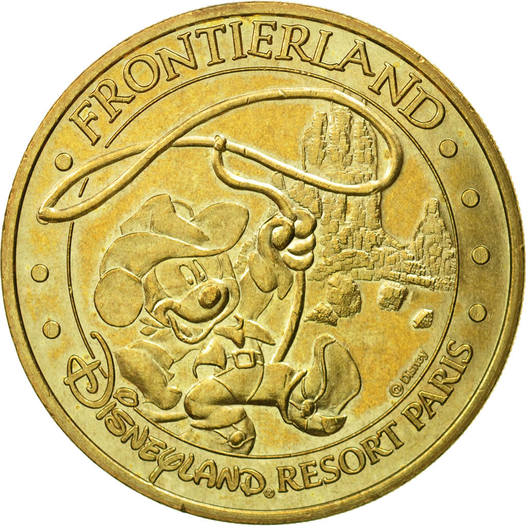 Frankreich, Token, Touristic token, Disneyland n° 4 - Frontierland, 2004, MDP