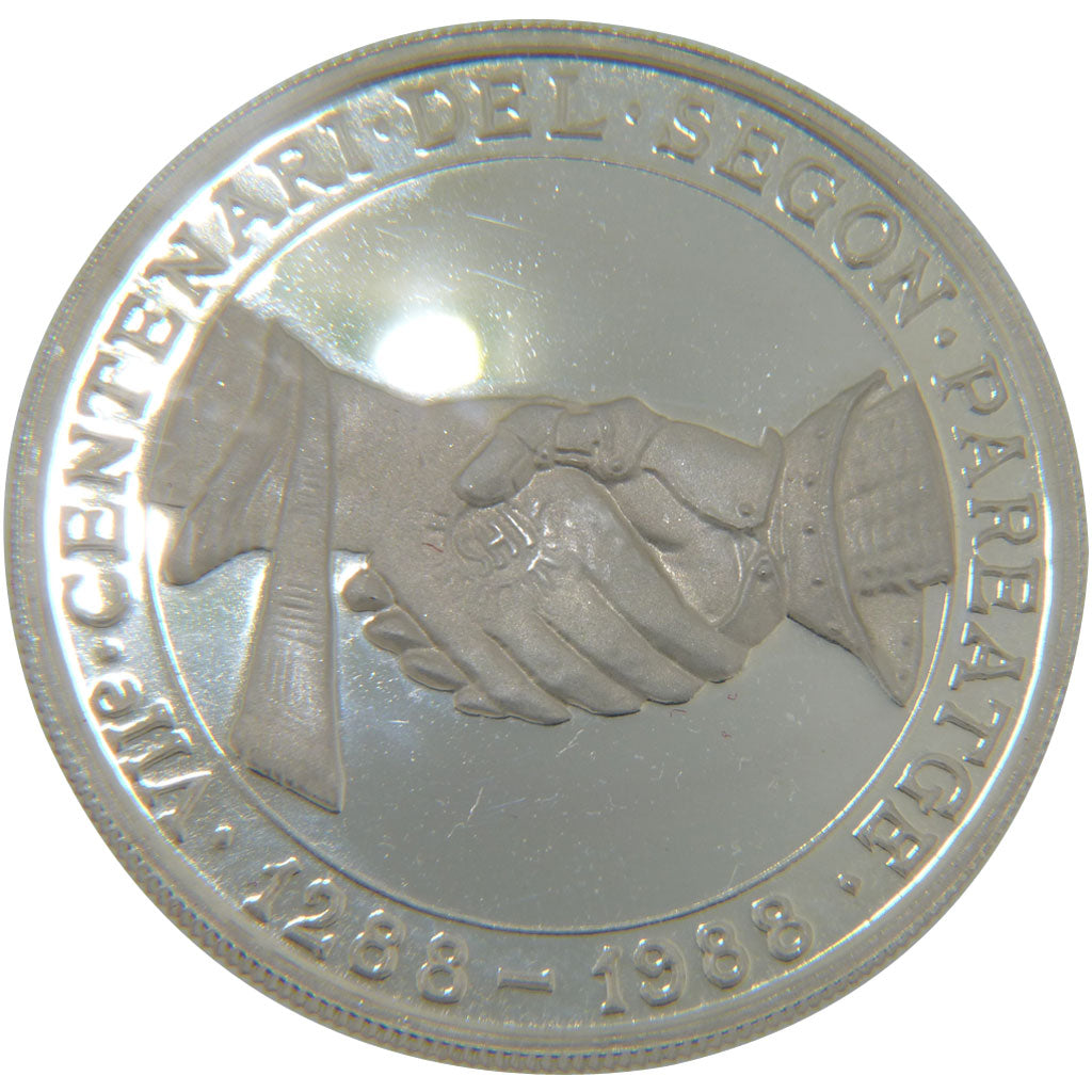 Andorra, 25 Diners, 1988, FDC, Argento, KM:44.2