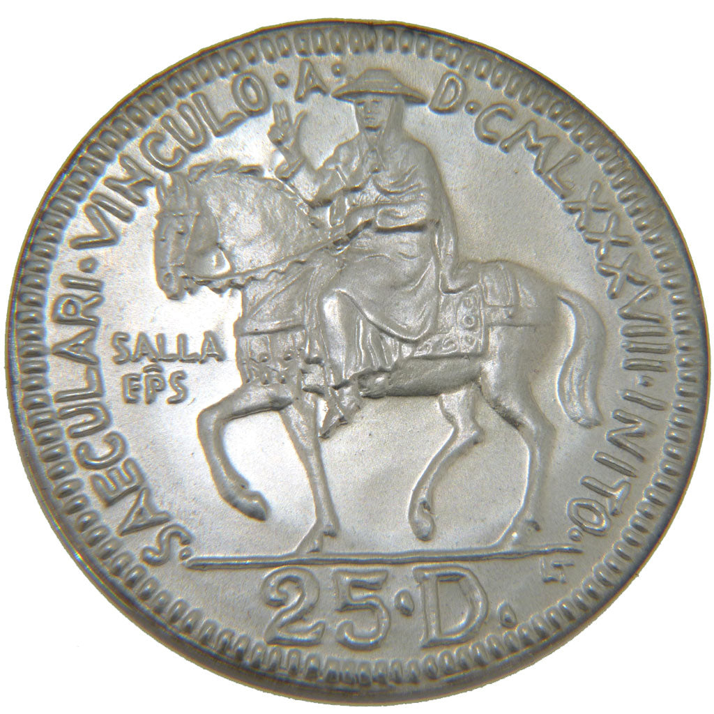 ANDORRA 25 Diners 1989 KM #61 MS(65-70) Silver 37 20.30