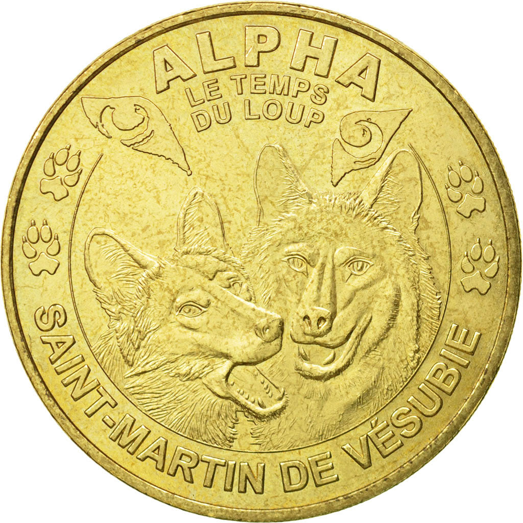 Frankreich, Token, Touristic token, Saint-Martin de Vésubie - Le temps du loup