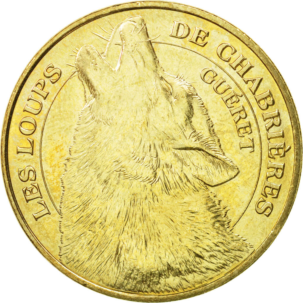 France, Token, Touristic token, Guéret - Les loups de Chabrières, 2008, MDP