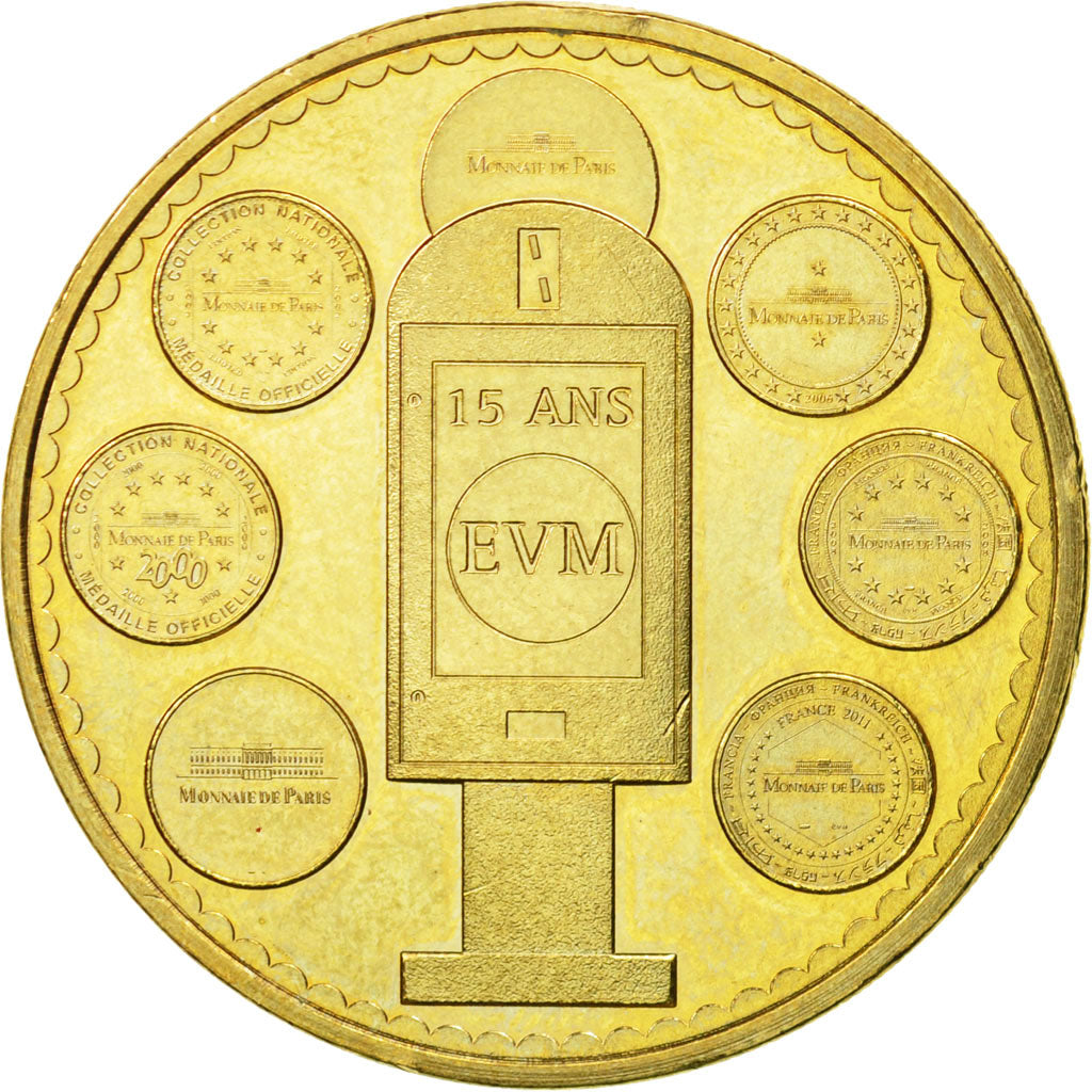 France, Token, Touristic token, Clermont-ferrand - EVM 15 ans, 2011, MDP