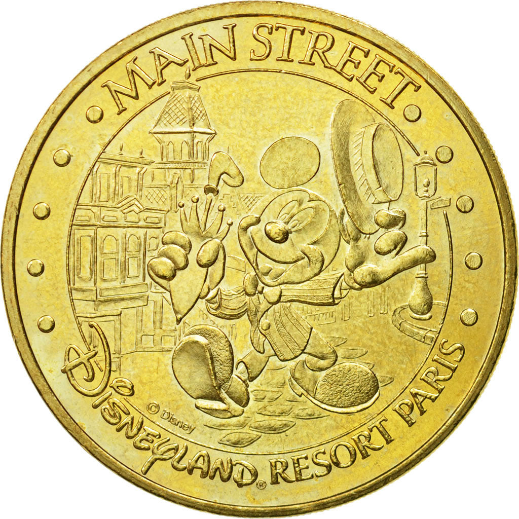 France, Jeton, Jeton Touristique, Disneyland n°3 - Main Street, 2004, MDP, TTB