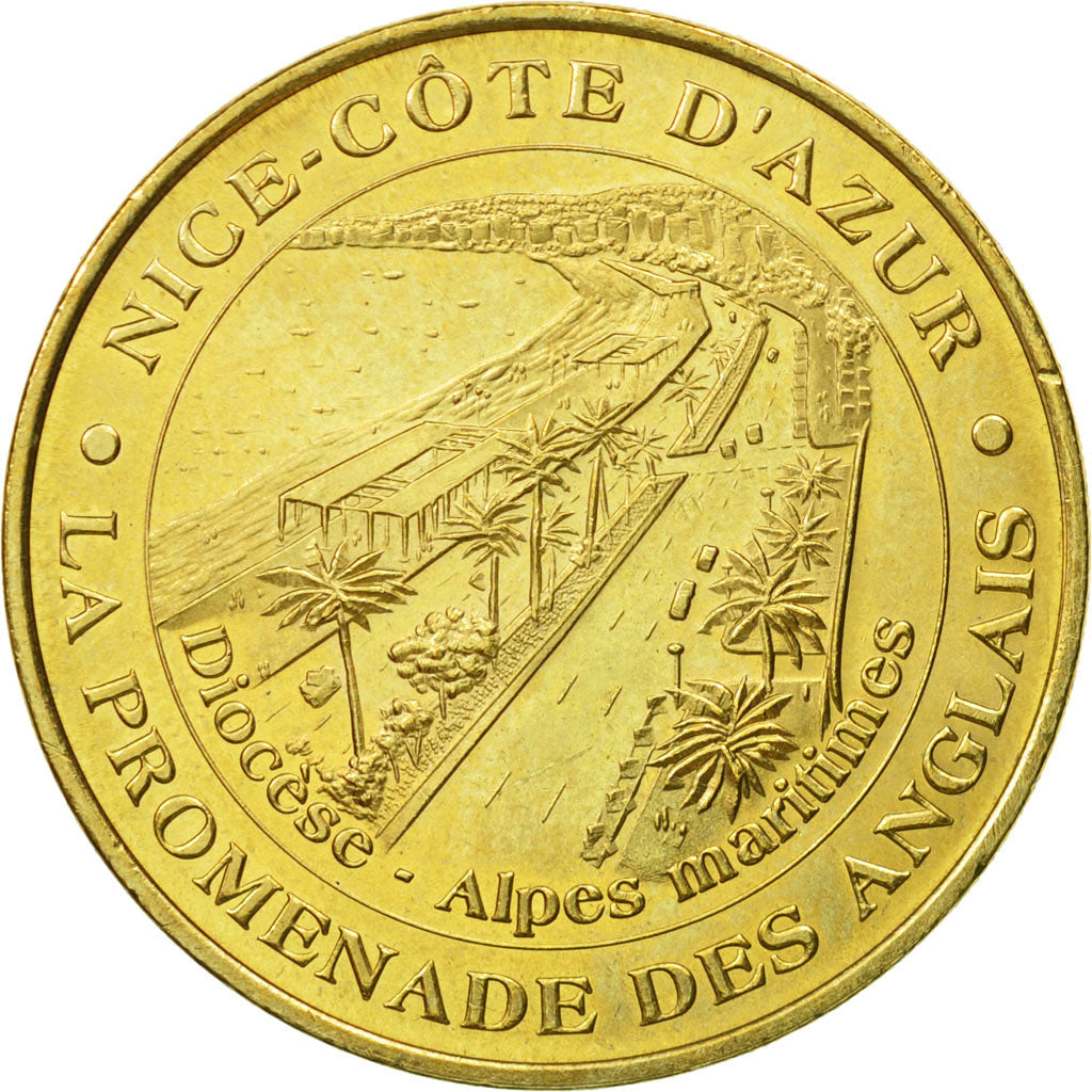France, Token, Touristic token, Nice - Promenade des Anglais, 2005, MDP
