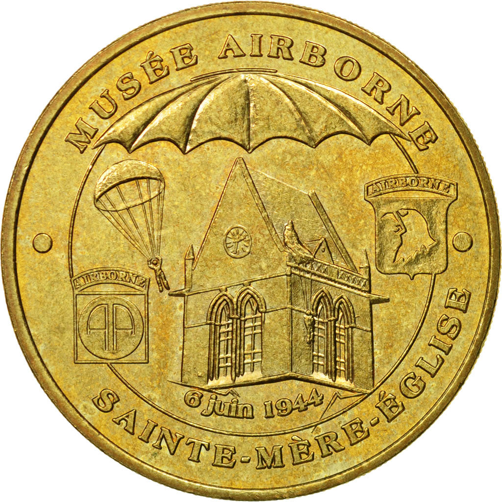 France, Token, Touristic token, Sainte-Mère-l'Eglise - Musée Airborne, 2004