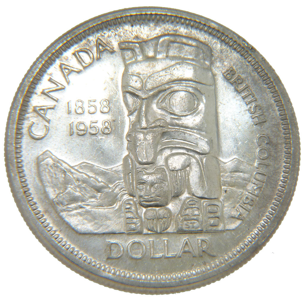 Canada, 1 Dollar, 1958, KM #55, MS(60-62), Silver, 36, 23.50