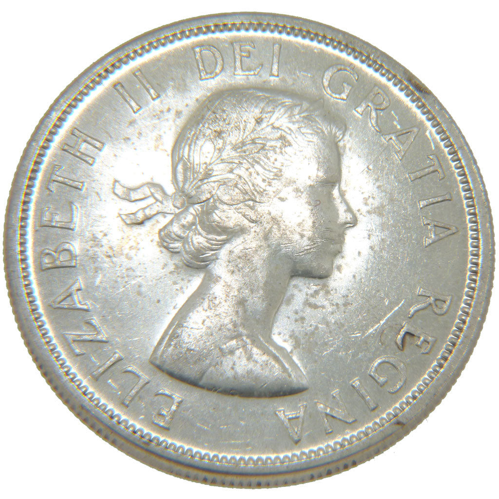 Canada, 1 Dollar, 1958, KM #55, MS(60-62), Silver, 36, 23.20