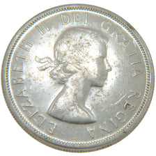 Canada, 1 Dollar, 1958, KM #55, MS(60-62), Silver, 36, 23.20