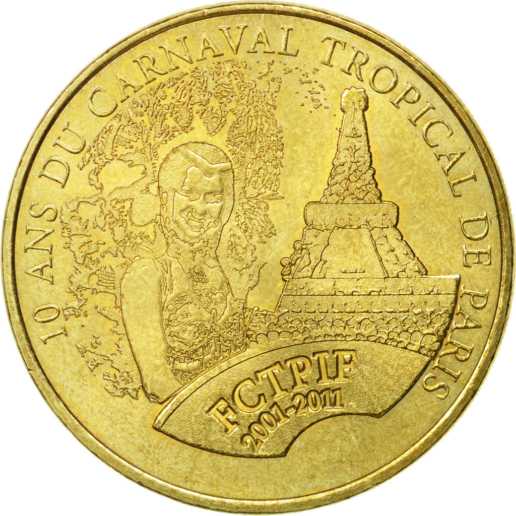 Frankreich, Token, Touristic token, Paris - 10 ans du Carnaval Tropical, 2011