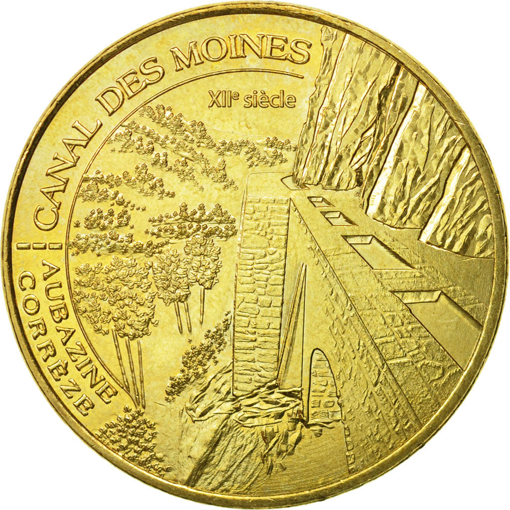 Frankreich, Token, Touristic token, 19/ Canal des Moines - Aubazine, 2012, MDP