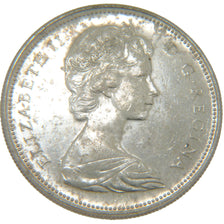 CANADA, Dollar, 1965, Royal Canadian Mint, KM #64.1, MS(60-62), Silver, 36,...