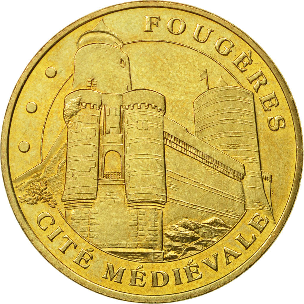 Frankreich, Token, Touristic token, Fougères - Cité médiévale n° 2, 2003