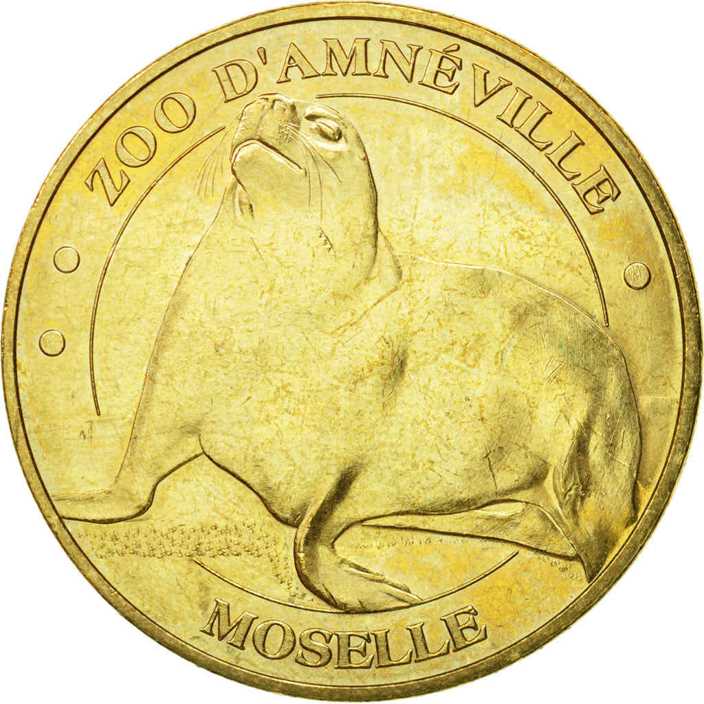 France, Jeton, Jeton Touristique, Amnéville -  zoo n°2 -  Phoque, 2008, MDP