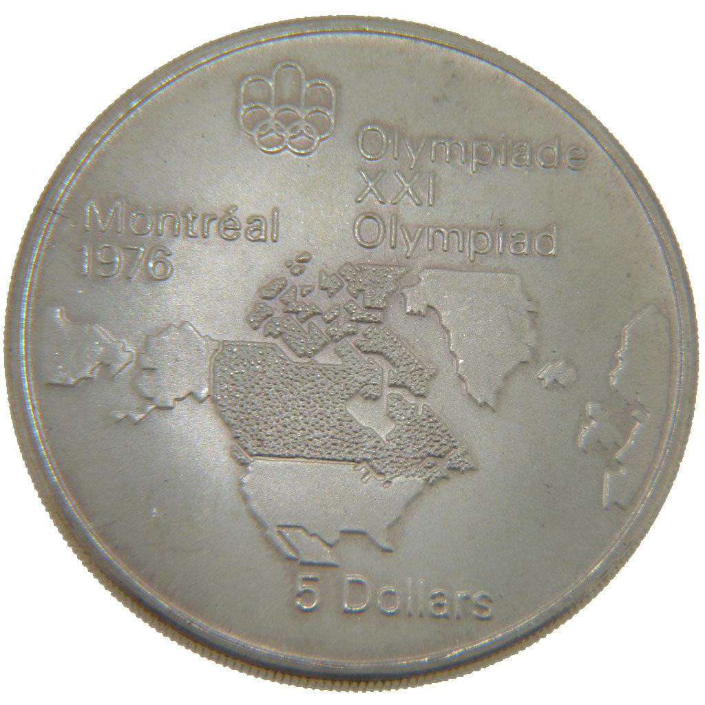 Canada, 5 Dollars, 1973, KM #84, MS(60-62), Silver, 38, 24.30